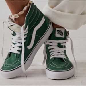 NWOT Vans Sk8-Hi Top Sneakers Green Pastures